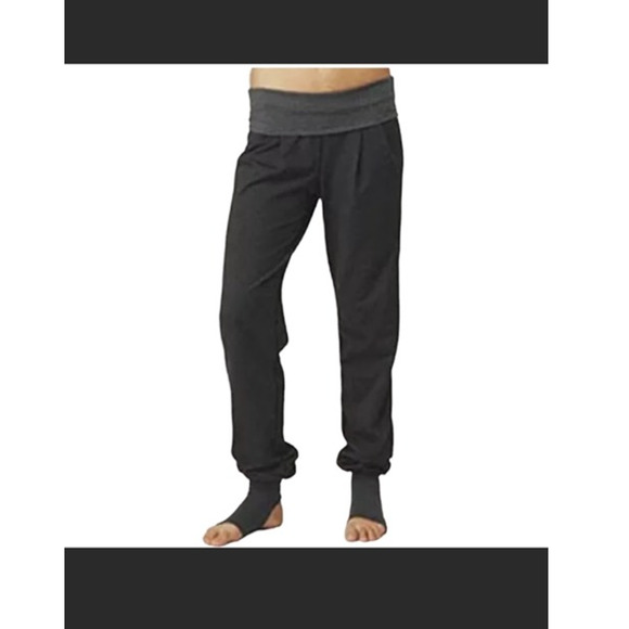 Vintage Lululemon Stirrup Joggers Womens 6 Black Manifesto Yoga Dance Y2K Preppy - Picture 5 of 12